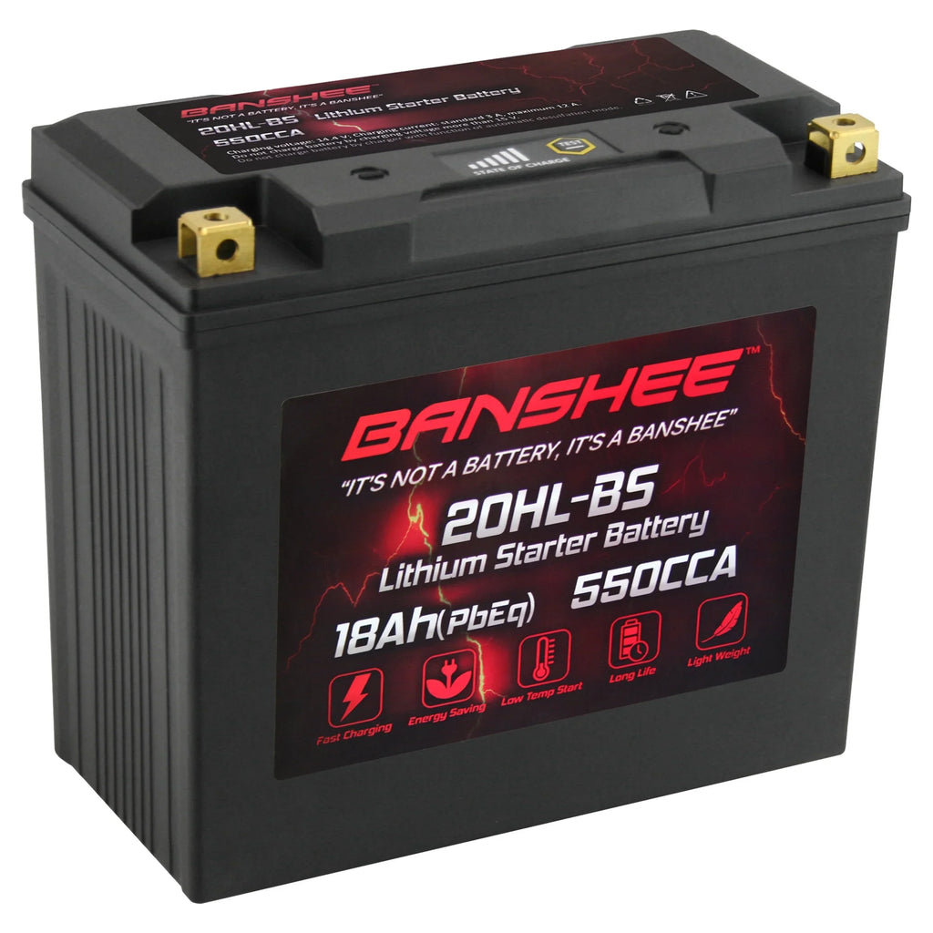 Banshee 20L-BS LiFePO4 Motorsports Battery Fitting with Yamaha FC1800 WaveRunner FX SVHO 2014 to 2020