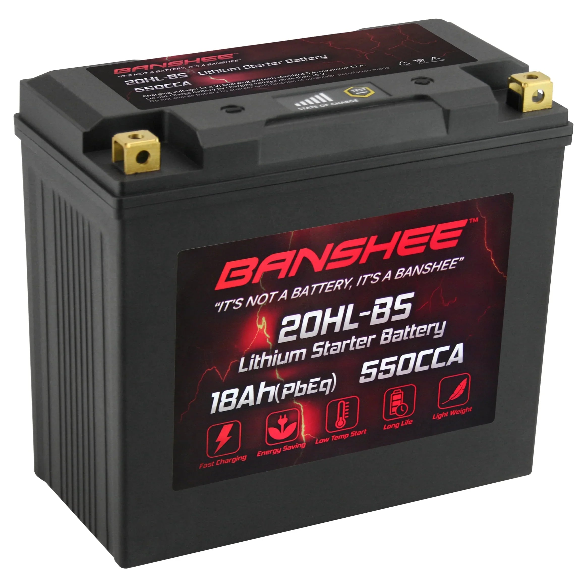 Banshee 20L-BS LiFePO4 Motorsports Battery Fitting with Yamaha FC1800 WaveRunner FX SVHO 2014 to 2020