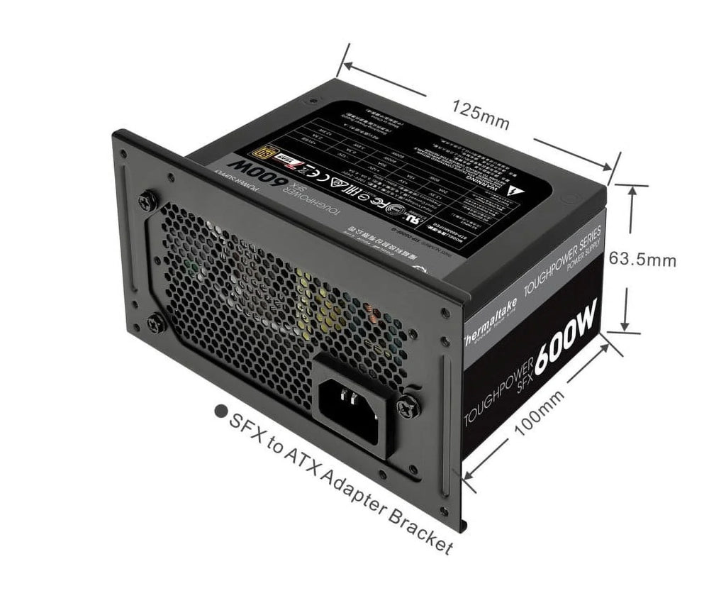 Thermaltake Toughpower SFX 80Plus Gold Power Supply - 600W