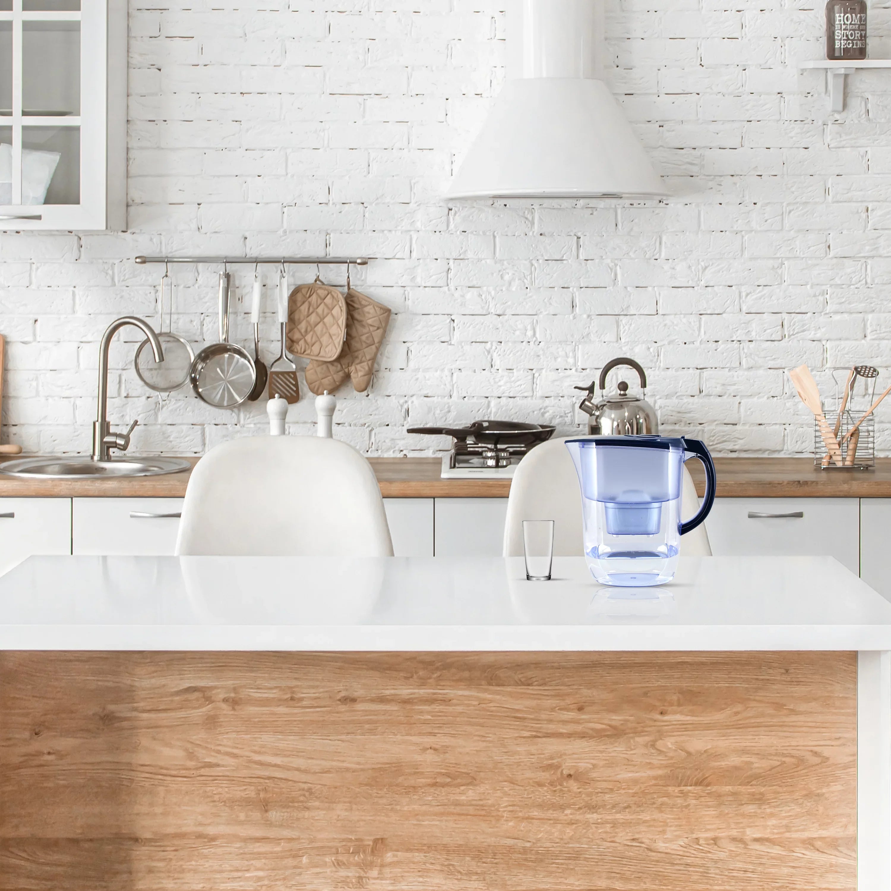 EHM Alkaline Water Pitcher - 3.8L Pure Healthy Water Ionizer - BPA Free & Anti-Bacterial Filter - Healthy, Clean & Toxin-Free Water In Minutes - Boost Your Energy Levels & Immune System