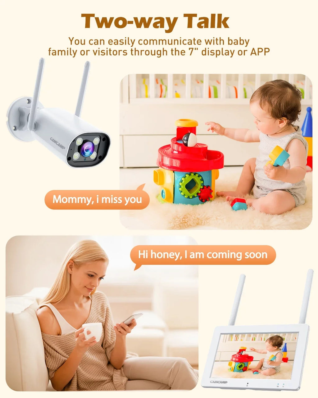 Toguard W300 Security Camera System 8CH 1080P NVR 4Pc, Waterproof Wi-Fi CCTV Surveillance with Email Alert, Night Vision, Remote Access, Motion Alert & Detection (Only Supports 2.4GHz Wi-Fi)