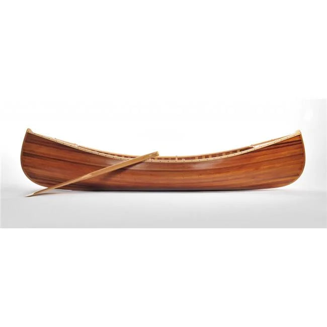 Wooden Canoe with Ribs, Matte - 20.25 x 70.5 x 15 in.