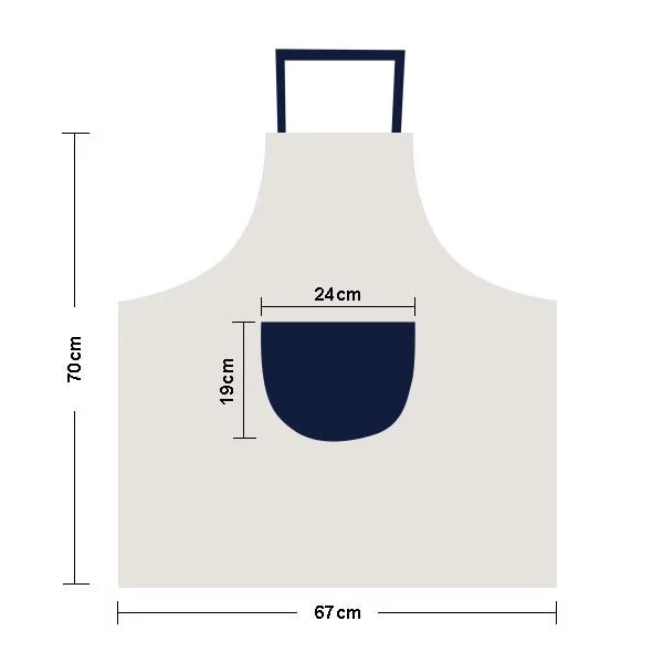 American Sports Volleyball Apron Adjustable Bib Cotton Linen BBQ Kitchen Pocket Pinafore