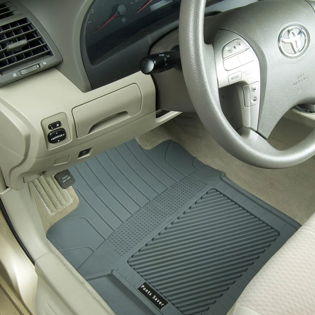 PantsSaver Custom Fit Car Floor Mats for Dodge Grand Caravan 2018, 4 pc, All Condition Protection for vehicles, Heavy Duty Environment Impervious Plastic,Tan