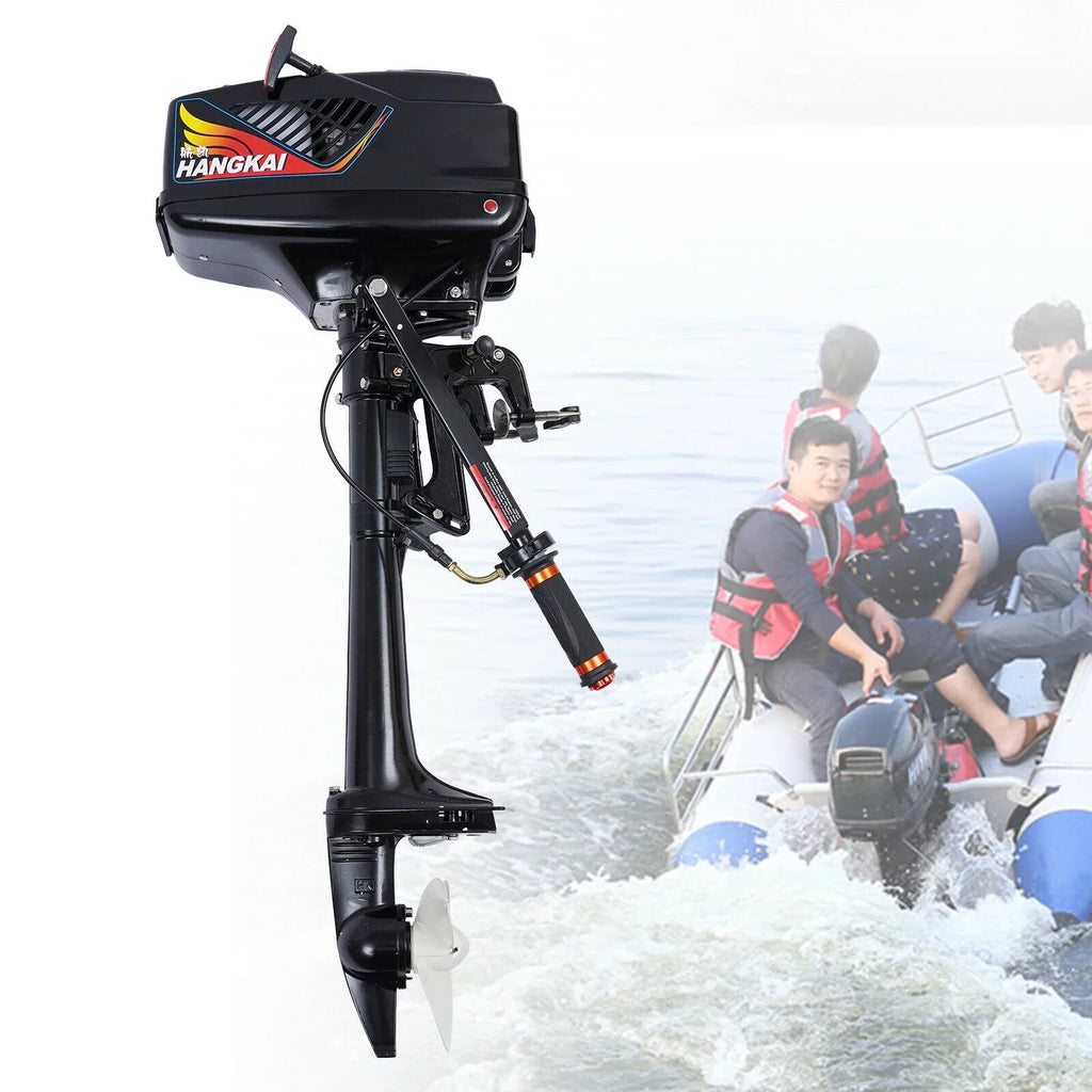 TOOL1SHOoo 3.6HP 2 Stroke Outboard Motor Fishng Ship Motor Engine Water Cooling Short Shaft