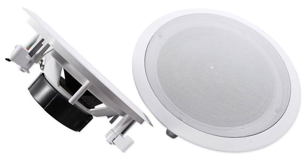 Rockville 4-Room Home Ceiling Speaker System w/ (8) 8" Speakers+4-Zone Receiver