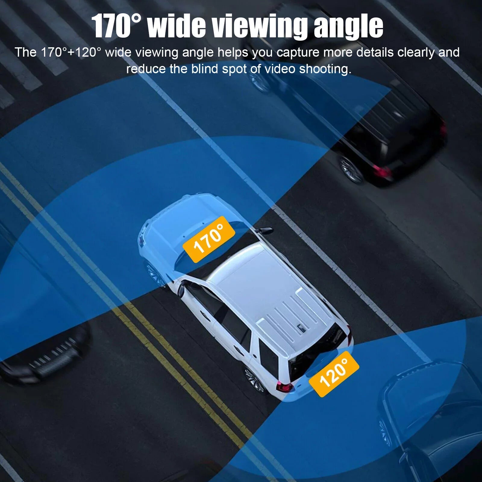 Dual Lens Car DVR Dash Cam Video Recorder G-Sensor 1080P Front And Rear Camera