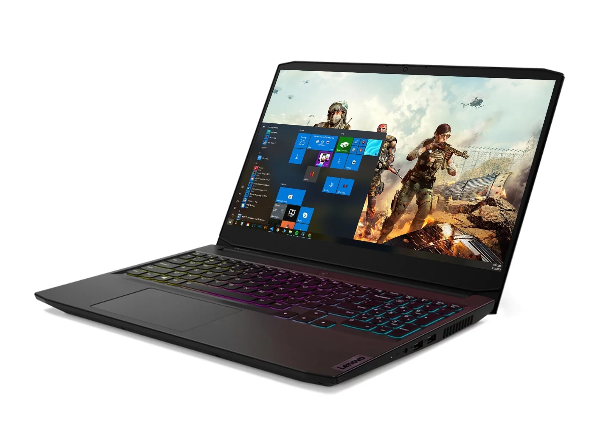 Lenovo IdeaPad 3 Gaming Laptop, 15.6" 120Hz FHD Display, AMD Ryzen 5 5600H Upto 4.2GHz, 16GB RAM, 1TB NVMe SSD, NVIDIA GeForce RTX 3050, HDMI, Wi-Fi, Bluetooth, Windows 10 Pro