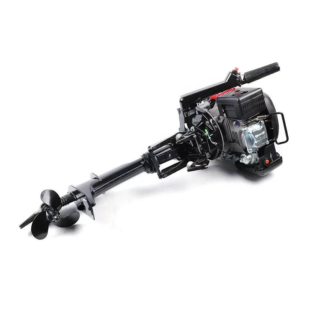 6 HP 4-Stroke Heavy Duty Outboard Motor Fishing Vessel Engine Air Cooling System