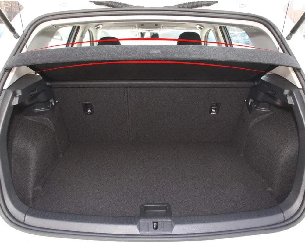 Fit 2015-2019 Volkswagen GTI Golf 7 Non-retractable Cargo Coating for 2015 2016 2017 2018 2019 VW GTI GOLF 7 Hatchback Rear Trunk Luggage Privacy Shade Accessory, Black