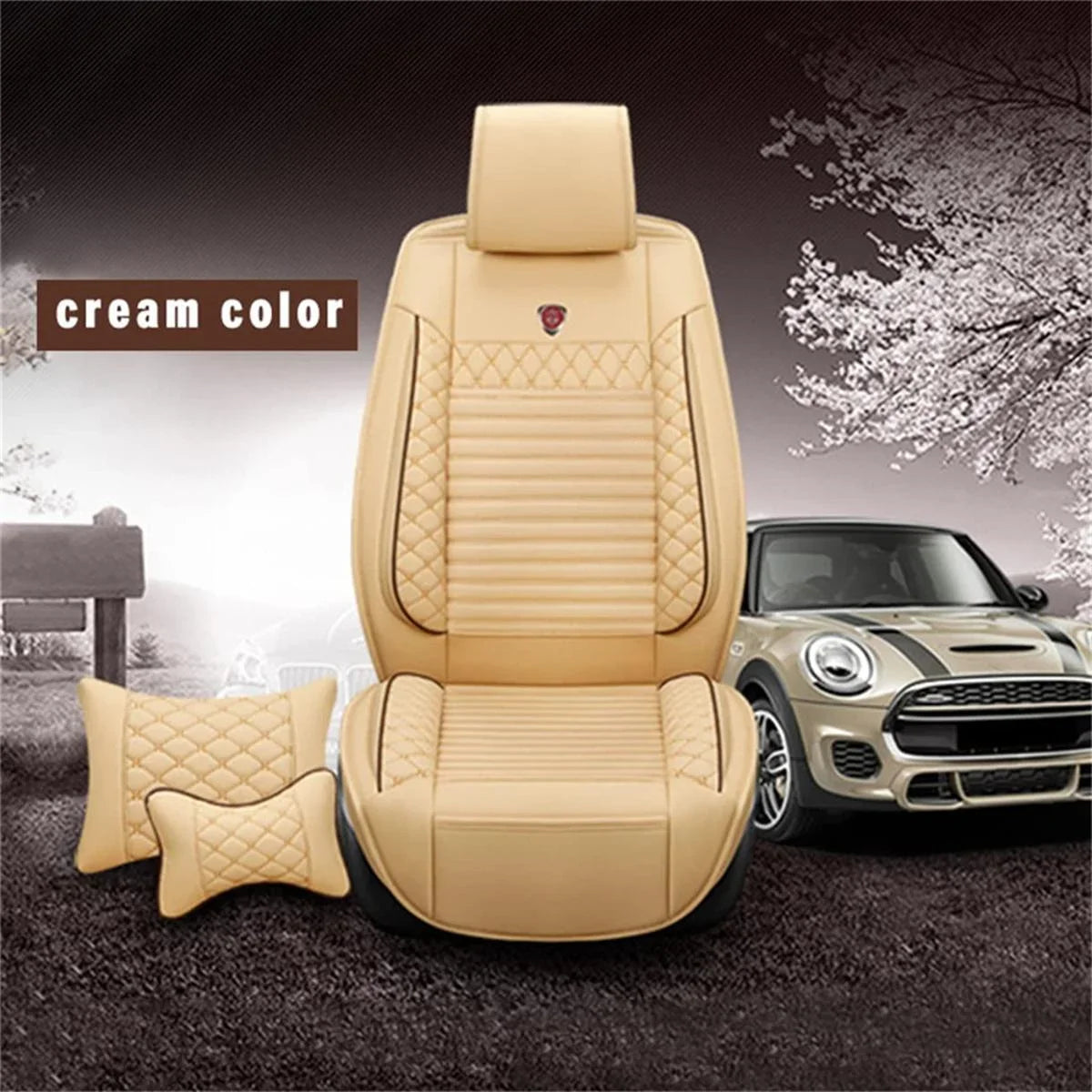Luxury Car Seat Shield For 11-17 200 55-22 300 04-22 Pacifica 5-Seat PU Leather Fits select: 2015-2017 CHRYSLER 200 LIMITED, 2017-2022 CHRYSLER PACIFICA TOURING L