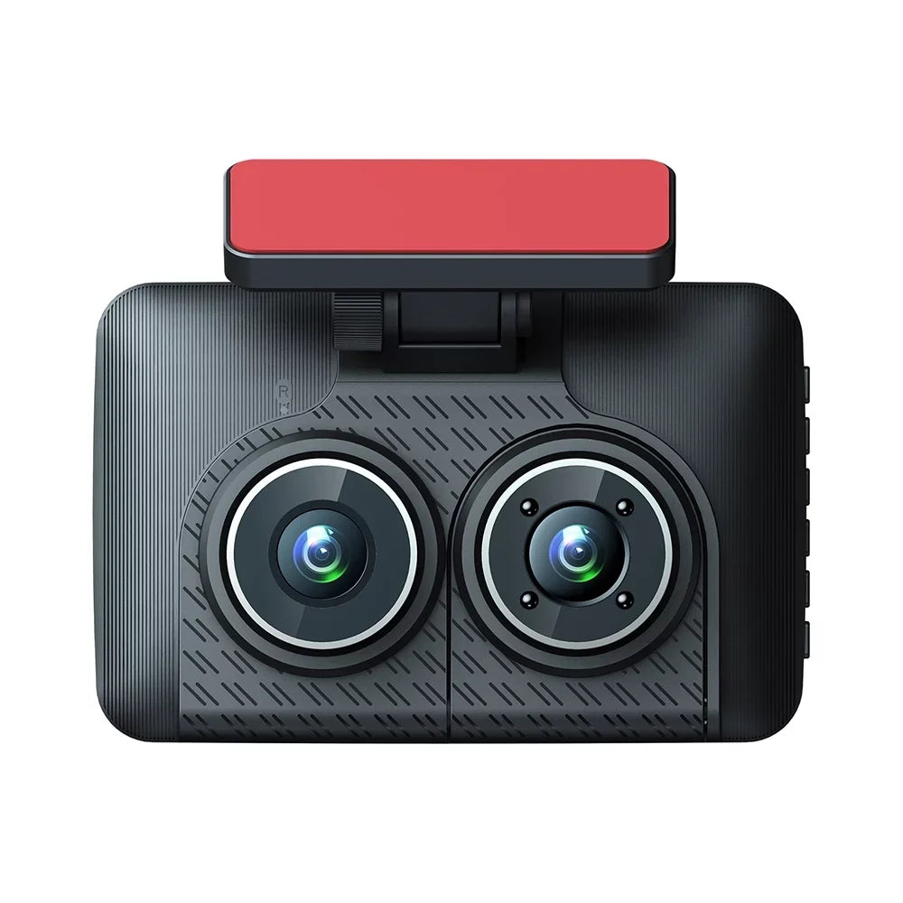 Auto Safety Driving Recorder with Triple Camera Dash Cam, Night Vision & Motion Detection