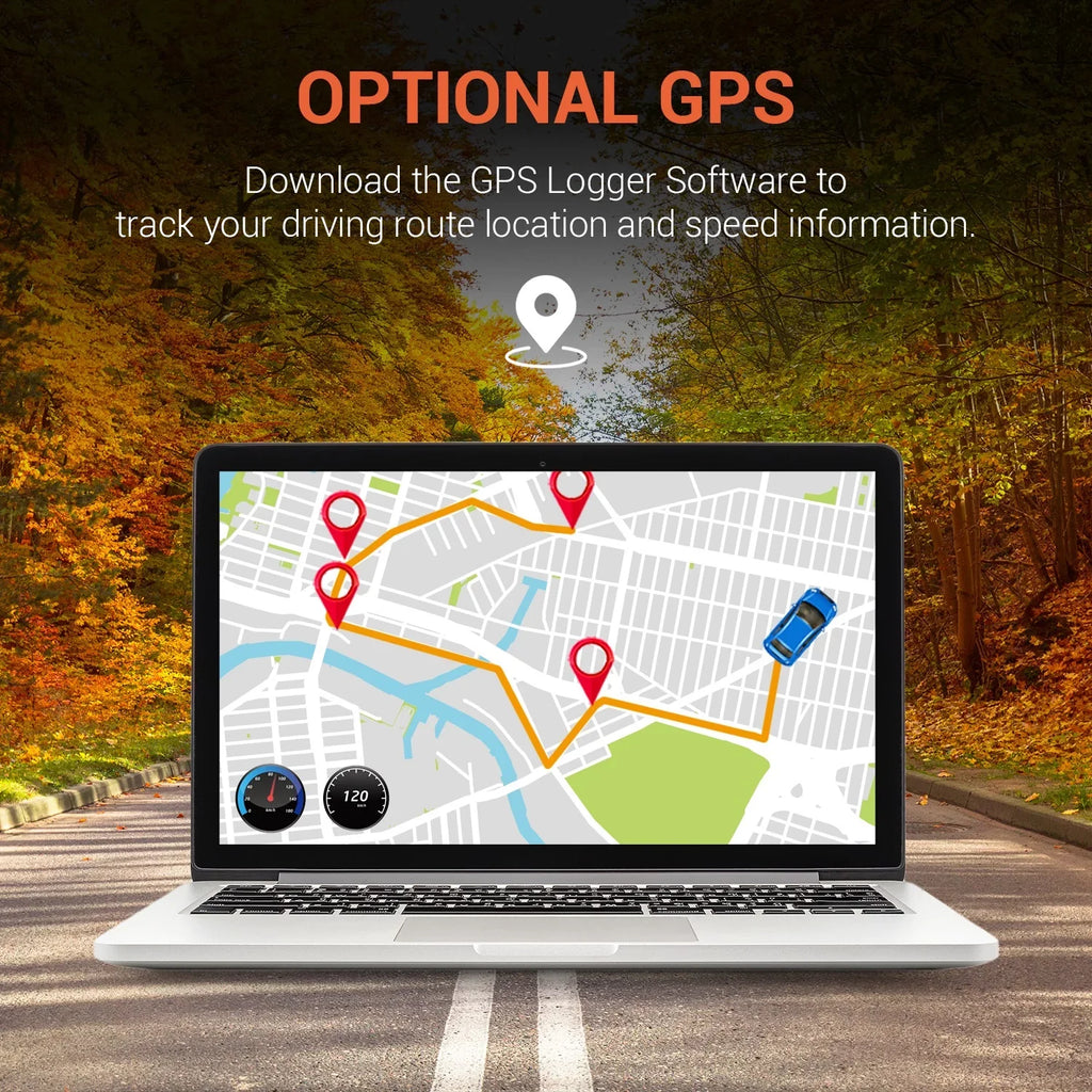 Rexing V1P 4K UHD Front and Rear Dash Cam with Wi-Fi