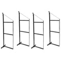 HECASA Cargo Shipping Container Shelving Brackets Black Powder Coated Steel Shelf Brackets for Heavy Duty Trailer Containers