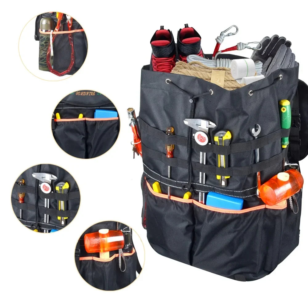 Large Capacity Tire Trash Backpack Spare Tire Tool Storage Bag SUV Trunk Organizer For Wrangle JK JL Off-Road Outdoors Shield