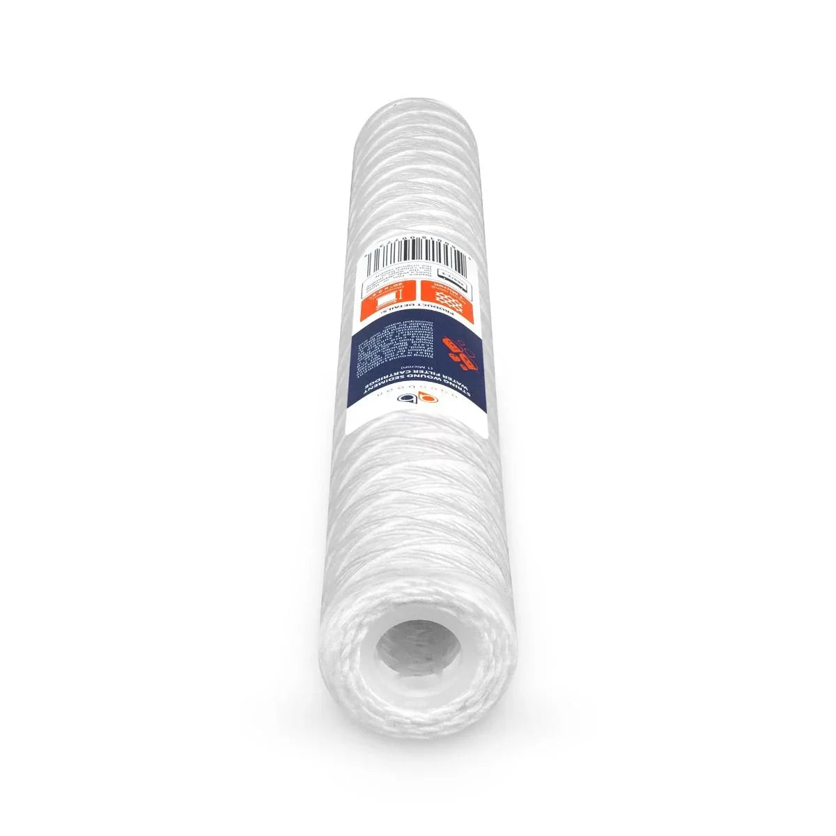 Aquaboon 1 Micron 20" x 2.5" String Wound Sediment Water Filter Cartridge | Universal Replacement for Any 20 inch RO Unit | Suitable with 101-230, PD-5-20, AP110-2C, P5-20, CFS124-C20, 4-Pack