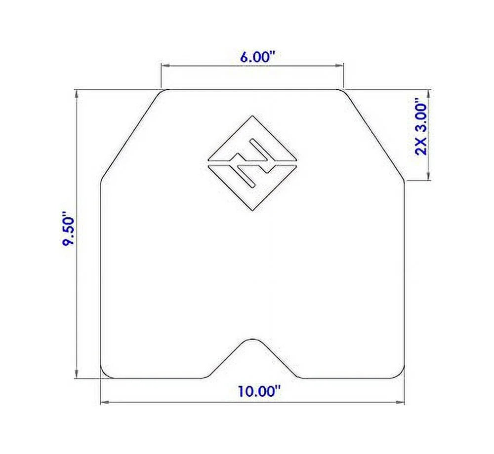 Weight Vest Plates - 8.75 LB Plates Sold In A Pair - 20LB Total Vest Weight - F&F Fitness - Fitting With Most Vests, Weight Carrier - Crossfit Training – Plates For Weighted Vest Workouts