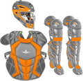 All-Star System 7 Axis Youth Two Tone Catcher's Set, Graphite / Orange