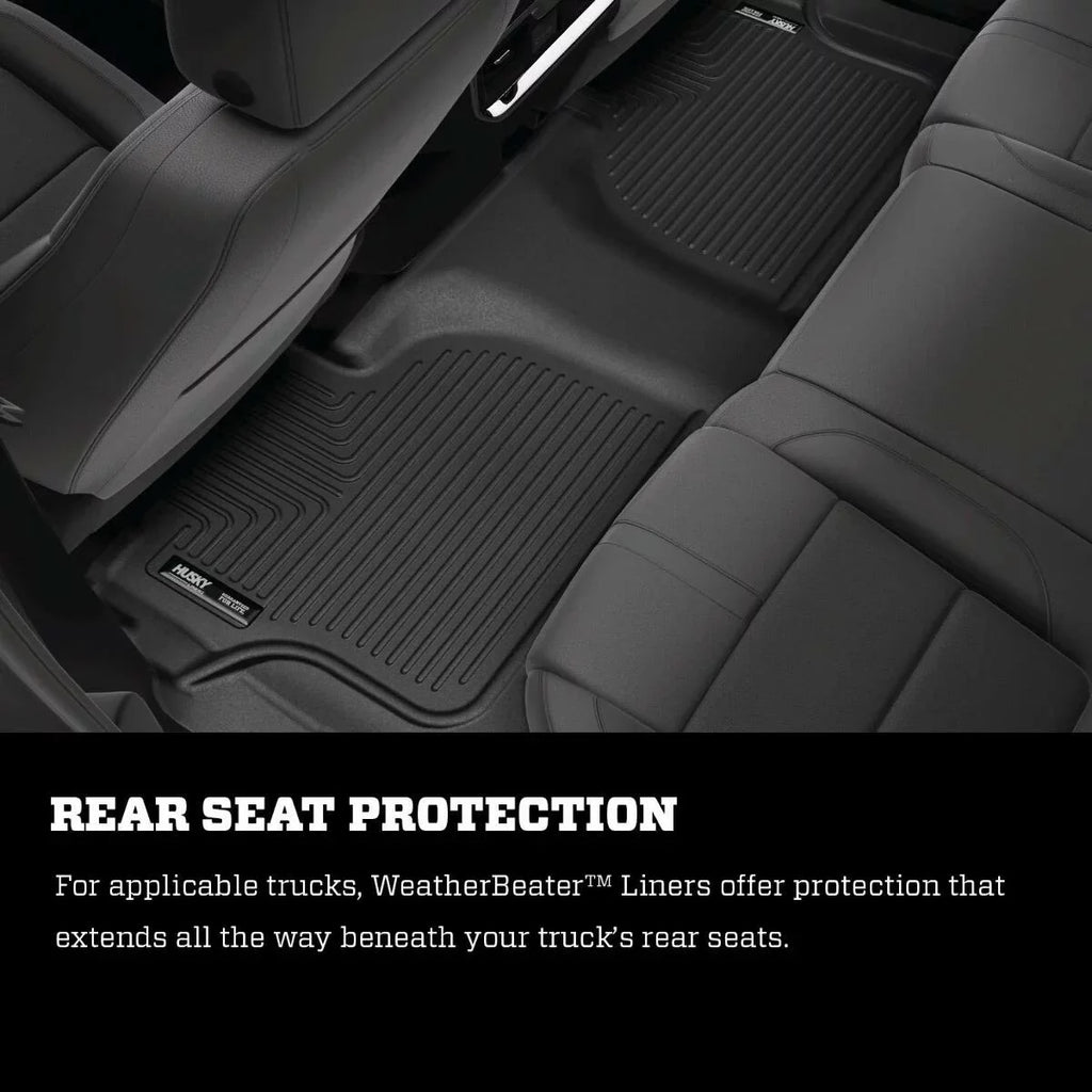 Husky by RealTruck 2nd Seat Floor Liner Fitting with 17-19 Pacifica Matching with select: 2017-2021 Chrysler Pacifica Touring L, 2020-2021 Chrysler Voyager
