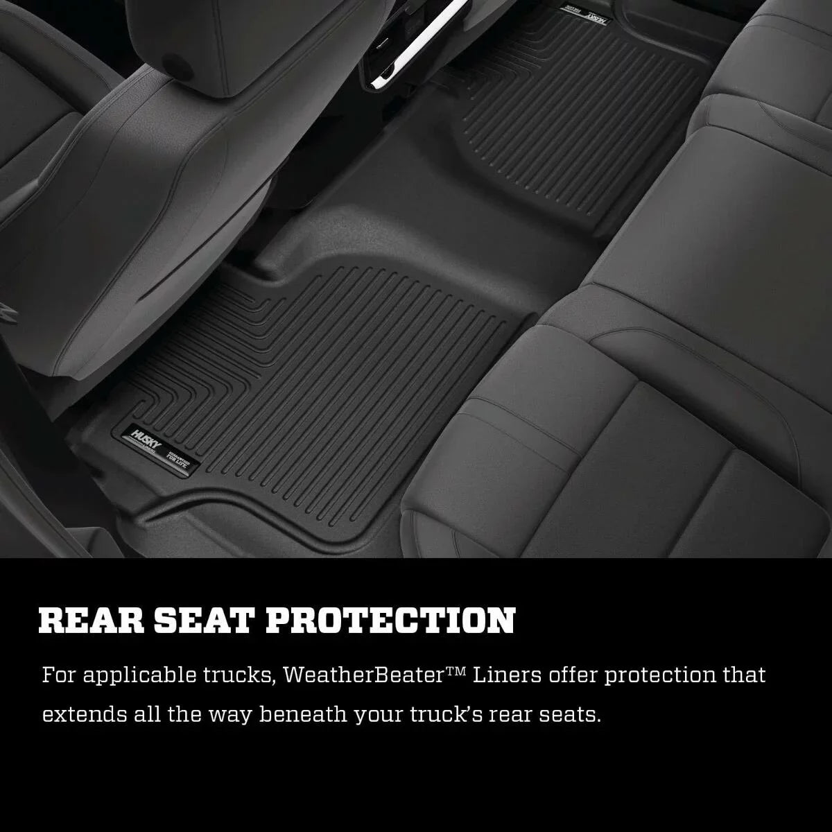 Husky by RealTruck 2nd Seat Floor Liner Fitting with 17-19 Pacifica Matching with select: 2017-2021 Chrysler Pacifica Touring L, 2020-2021 Chrysler Voyager