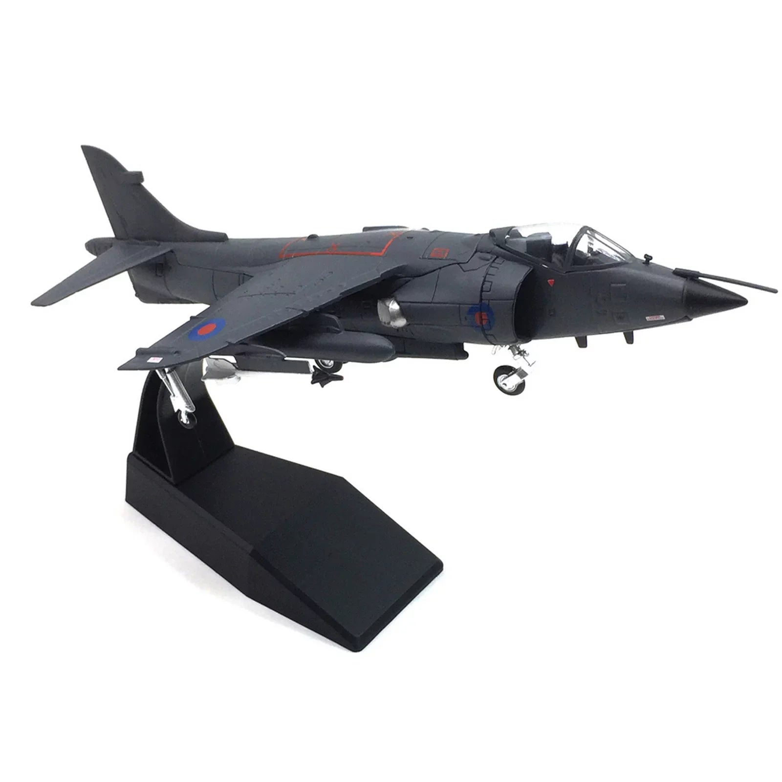 1:72 UK Air Force 1982 Sea Harrier Jet Fighter Model Military Fighter Aircraft Model Alloy Simulation Collection Display