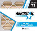 Aerostar 8x18x1 MERV 11, Air Filter, 8x18x1, Box of 4