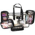 Impressions Vanity Paris Transparent Makeup Case with Adjustable Shoulder Strap (Transparent)