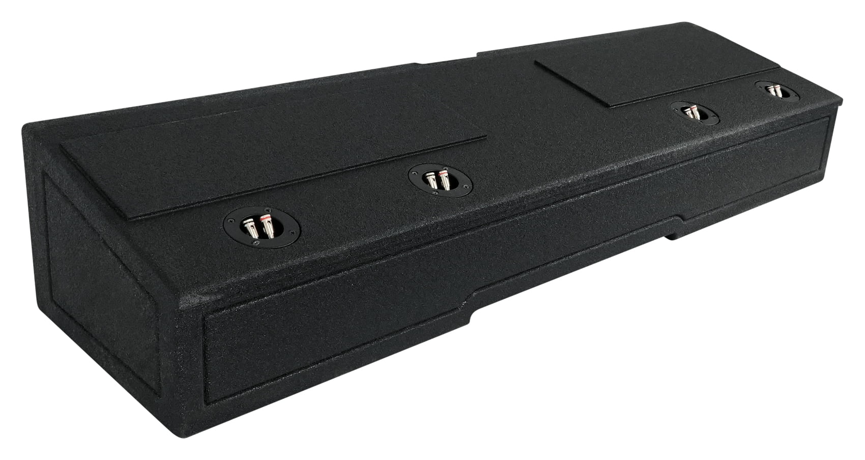 Rockville REC120 Quad 8" Ported Bedlined Sub Box For 2007- CURRENT GM Crew Cab