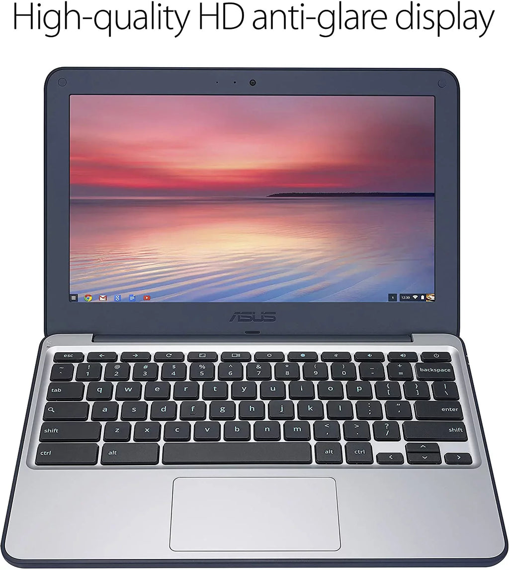 ASUS Chromebook C202SA-YS02, 1.60 GHz Intel Celeron, 4GB DDR3 RAM, 16GB SSD Hard Drive, Chrome, 11" Screen (Used Grade B)