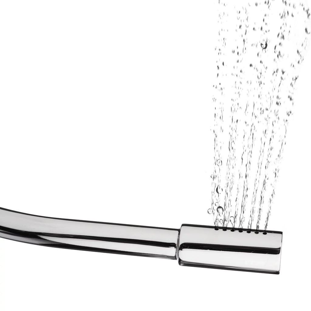 Brondell Side-Mounted All Metal Attachable Bidet with Adjustable Spray Wand, Ambient Temperature in Silver