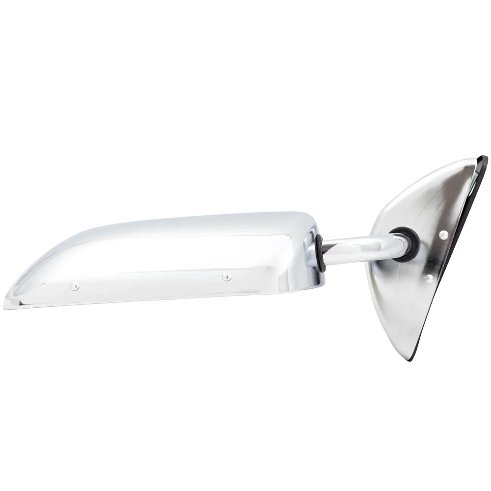 Brock Replacement Manual Side Door Stainless Steel Low Mount Mirror Suitable with 1973-1991 C/K/R/V Pickup Truck SUV 996220