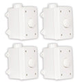 Theater Solutions OVCDW Outdoor Volume Controls White Climate 4 Piece Set