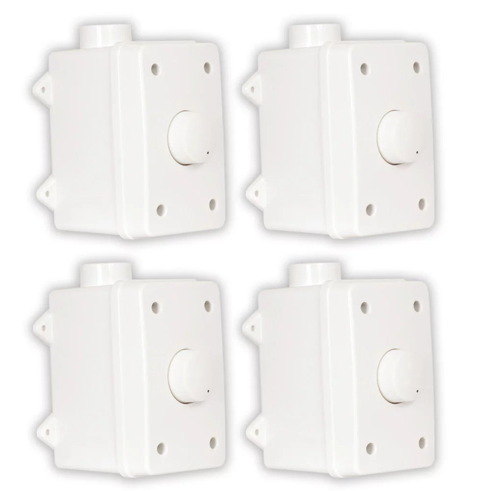 Theater Solutions OVCDW Outdoor Volume Controls White Climate 4 Piece Set
