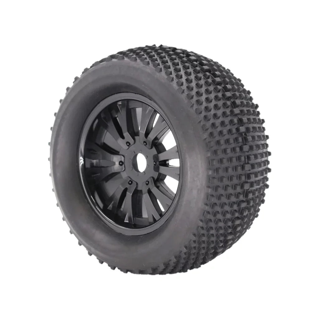 ZiSUGP 2pcs 140mm Truck Wheel Rim and Tire For 1/8 Traxxas HSP HPI RC Crawler Car Car Tracks for Men Electric