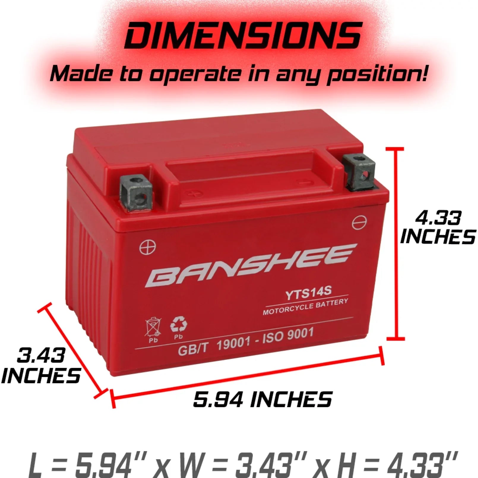 Banshee YTZ14S Motorsports Battery Matching with BMW F8000T (Auxiliary Battery)