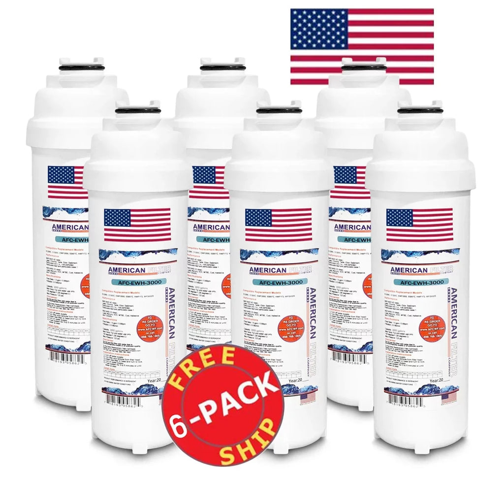 AFC Brand , Water Fountain Filter , Model # AFC-EWH-3000 , Matching with WaterSentry® HTHB-OVLEBP-I - 6 Filters - Made in U.S.A.