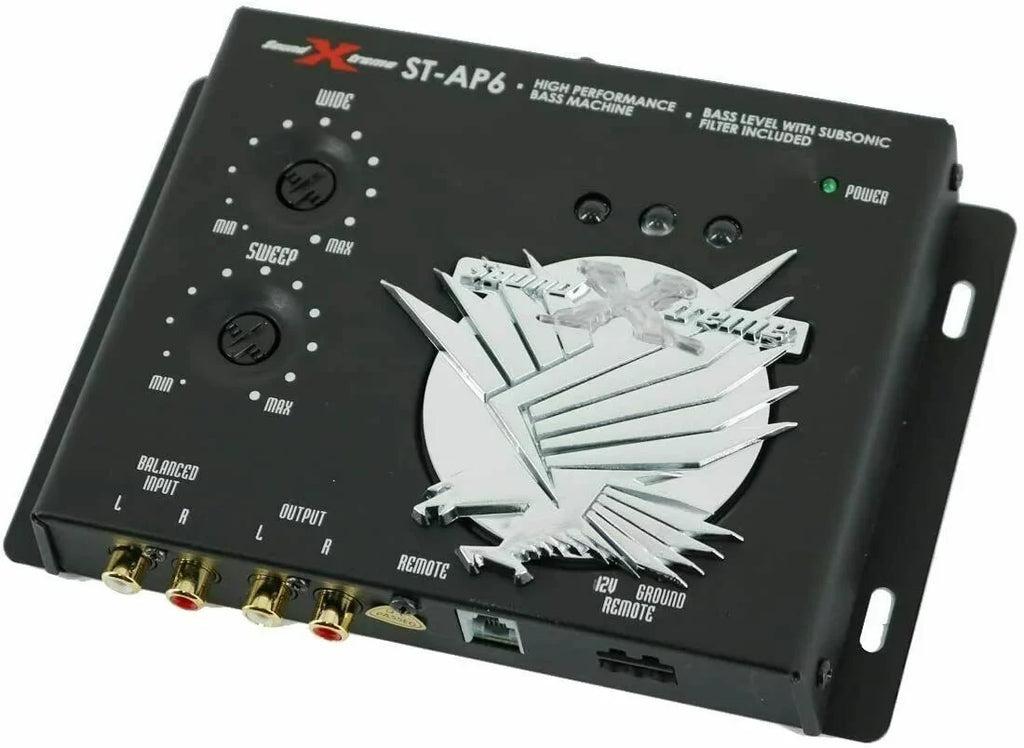 SoundXtreme ST-6 1/2 Din Car Audio Digital Processor, 13.5V, Bass Maximizer Bundle