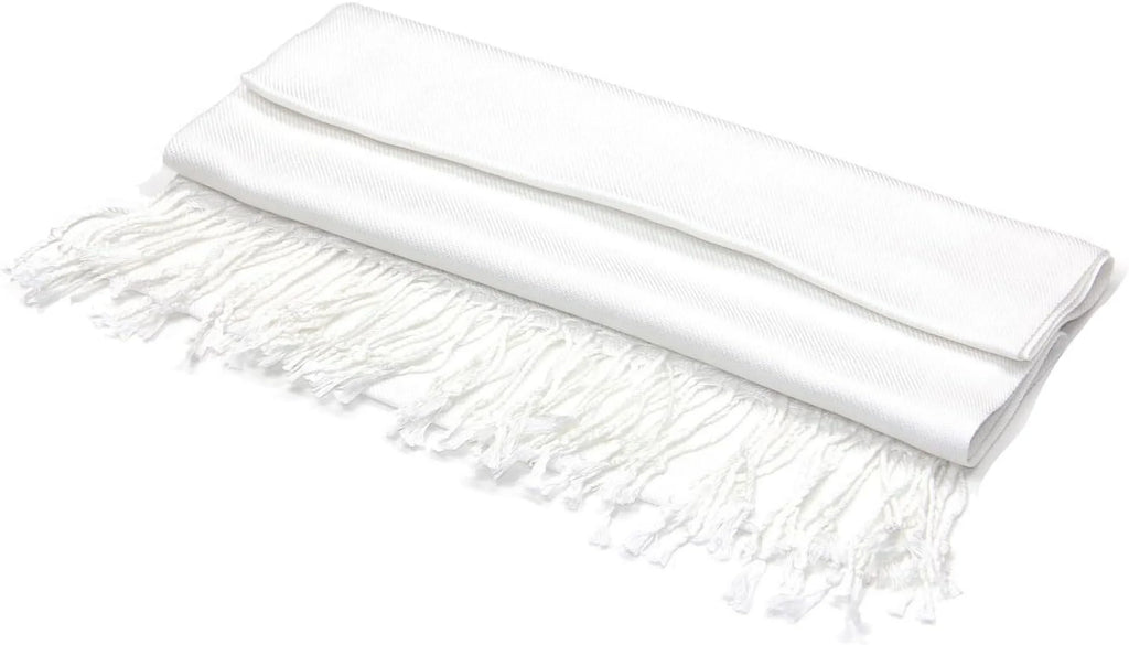 Achillea Large Soft Silky Pashmina Shawl Wrap Scarf in Solid Colors