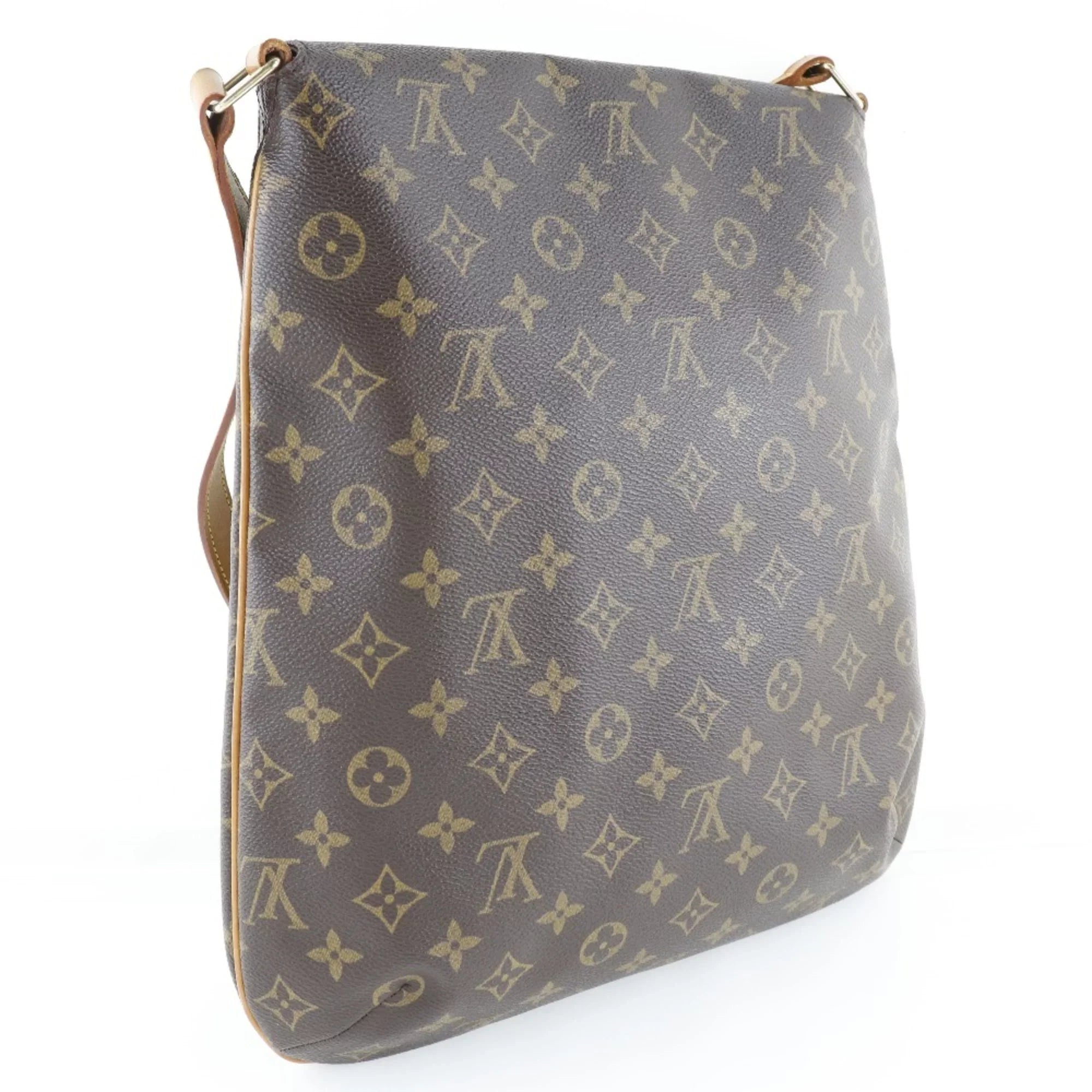 Pre-Owned LOUIS VUITTON Louis Vuitton Musette M51256 Monogram Canvas Brown AS0071 Women's Shoulder Bag (Fair)