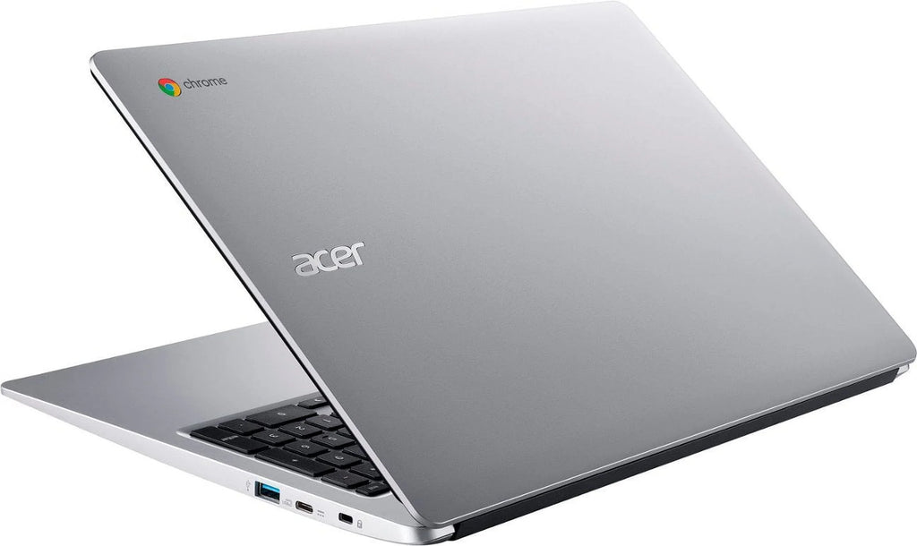 Acer Chromebook 315 Laptop, 15.6" HD Display, Intel Celeron N4020, 4GB LPDDR4, 64GB eMMC, Long Battery Life, Wi-Fi 5, Bluetooth, Chrome OS, Silver with Sleeve + Tigology Accessories