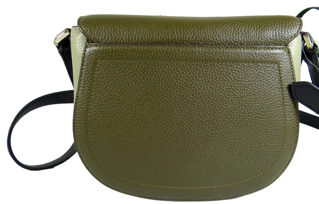 Kate Spade Women's Knott Saddle Pebbled Leather Medium crossbody Bag