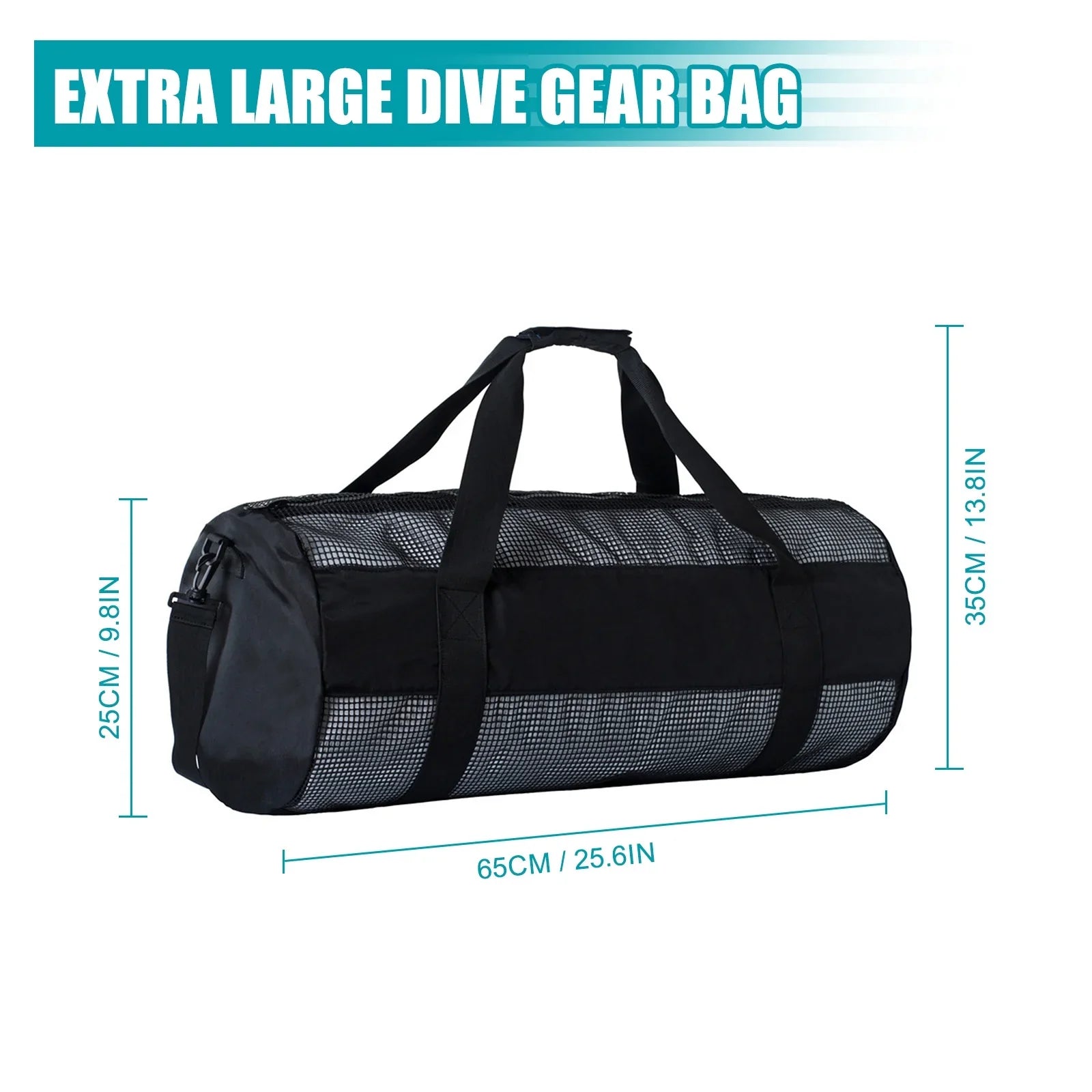 Bisofice Bag,Pvc Zipper Strong Mesh Easy To Easy To Carry Dive Mesh Easy Snorkel Dive Mesh To Carry Pvc Zipper Strong Nylon Mesh Dive Snorkel Qisuo Mesh Dive Huiop