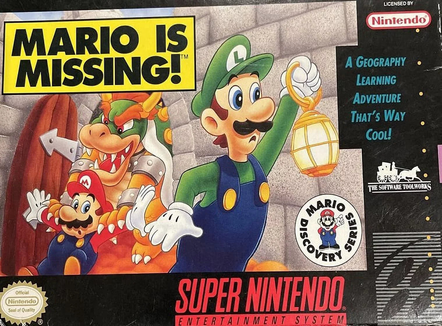 Restored Mario is Missing! (Super Nintendo, 1994) SNES Educational Game (Refurbished)