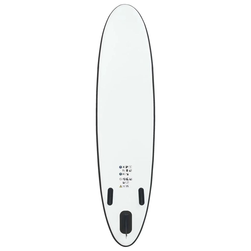 OWSOO Inflatable Paddle Board Set Black and White