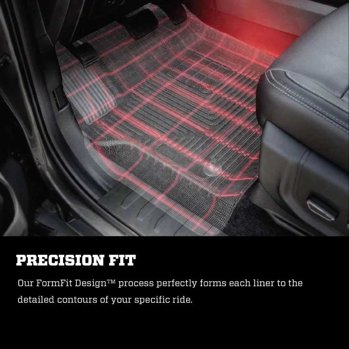 Husky by RealTruck 2nd Seat Floor Liner Fitting with 17-19 Pacifica Matching with select: 2017-2021 Chrysler Pacifica Touring L, 2020-2021 Chrysler Voyager