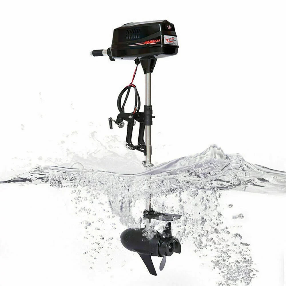 Wuzstar 60V 10HP Electric Outboard Motor Brushless Fishing Watercraft Engine w/Propel 2.2KW