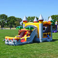 JumpOrange Commercial Grade Bounce House Water Slide for Kids and Adults (with Pool and Blower), T-Rex
