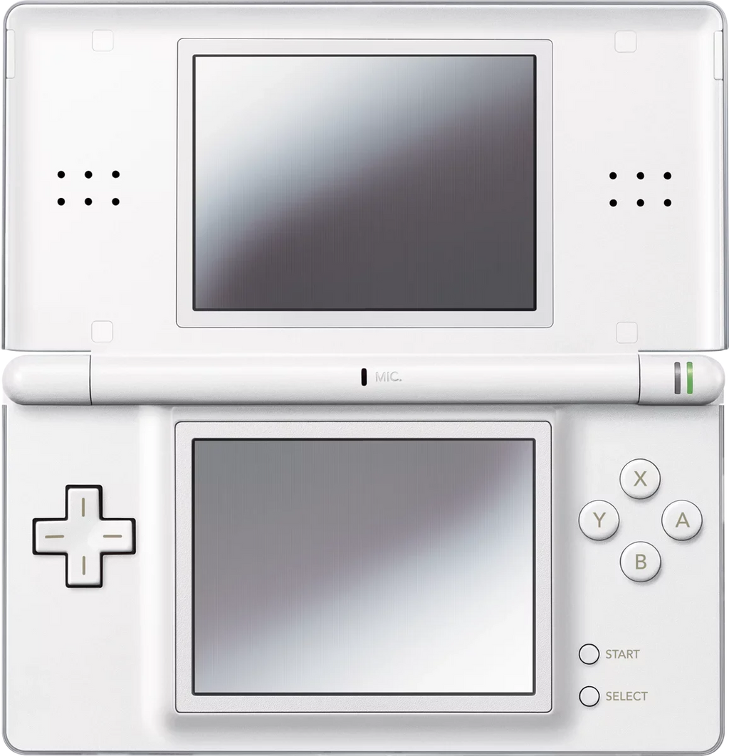 Restored Nintendo DS Lite Polar White Handheld Gaming Console w/ Stylus and Charger (Refurbished)