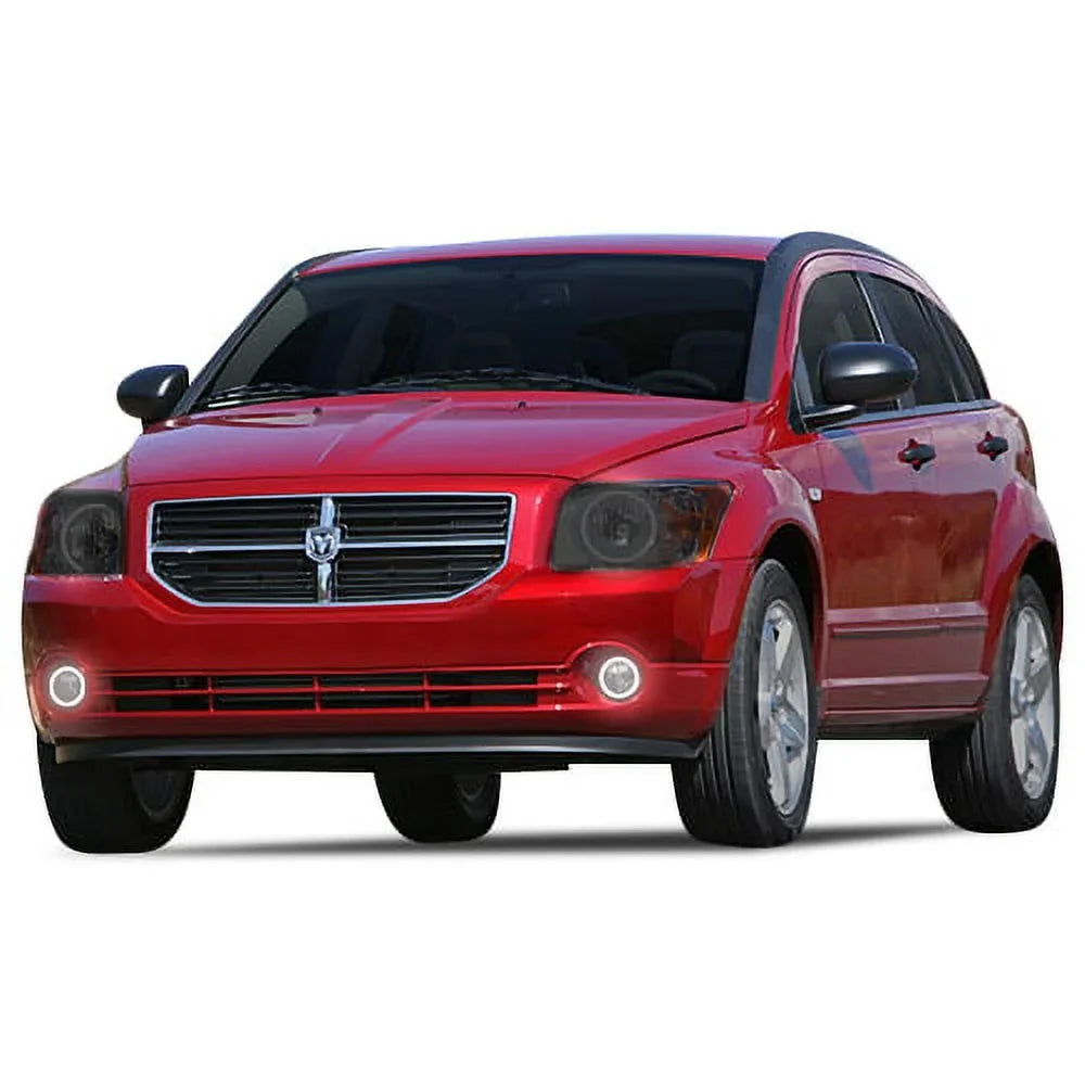 Flashtech LED RGB Multi Color Halo Ring Fog Light Kit for Dodge Caliber 07-12 with V.3 Fusion Color Change Wifi Remote