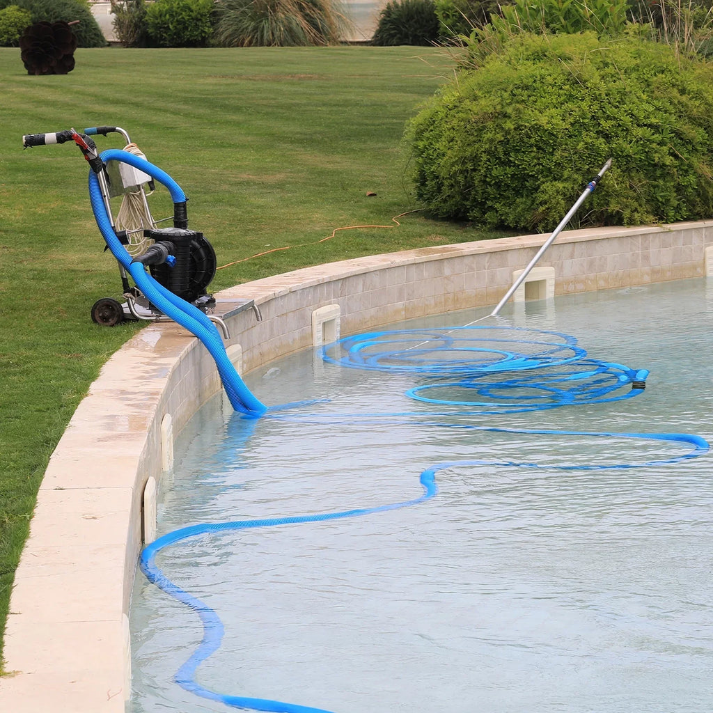 Lightweight Backwash Hose Lay Flat Reinforced Discharge PVC Hose 40mm ID 49ft for Swimming Pool